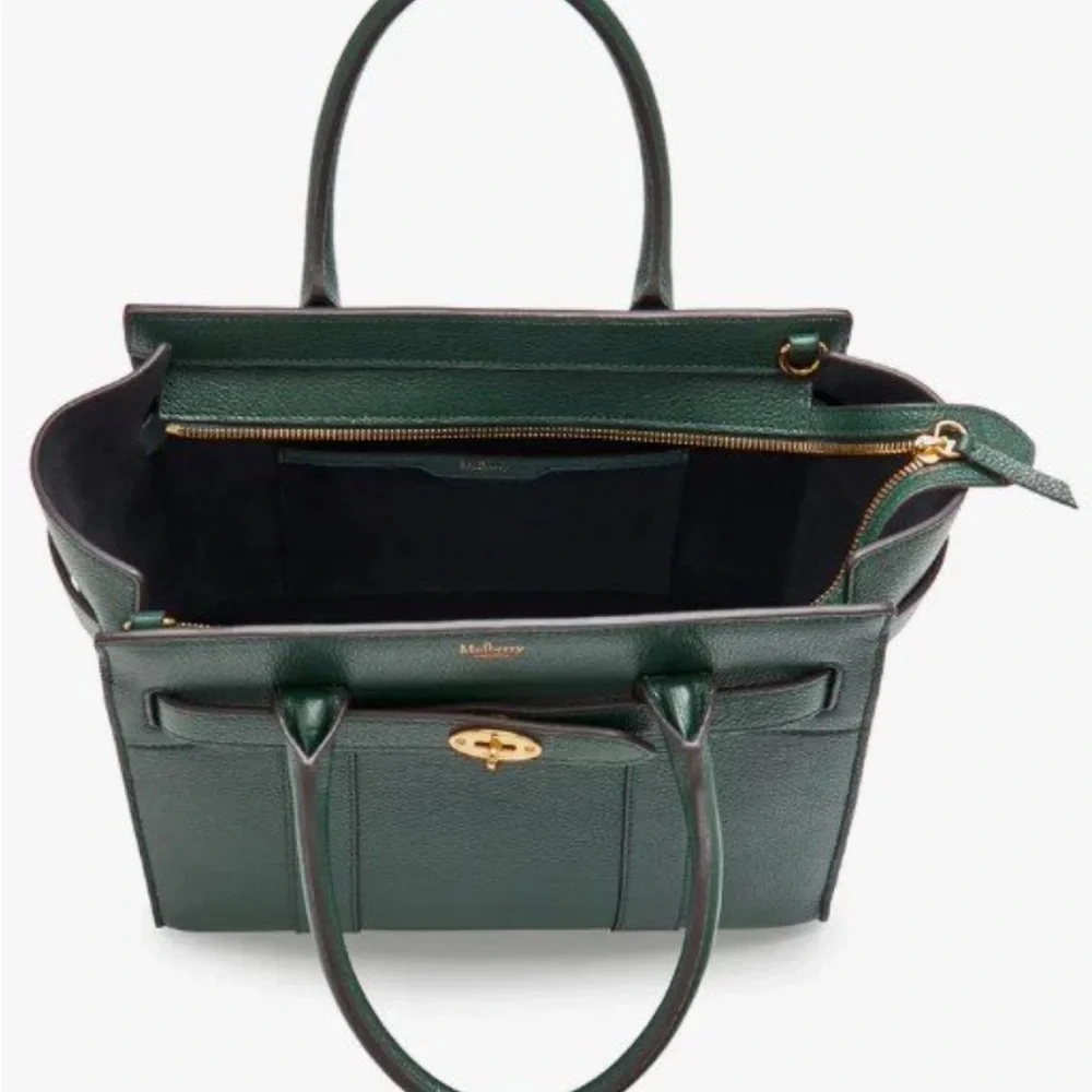 Mulberry Bag - Small Zipped Bayswater Leather Satchel - Picture 7 of 8